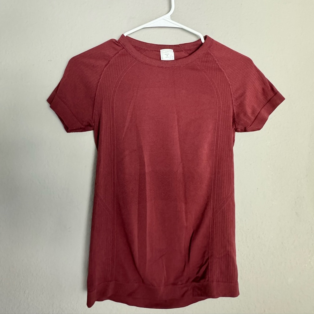 Burgundy workout top